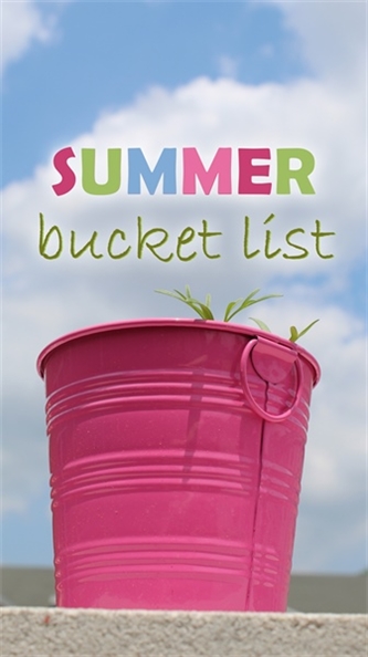 Carpe Diem With a Summer Bucket List