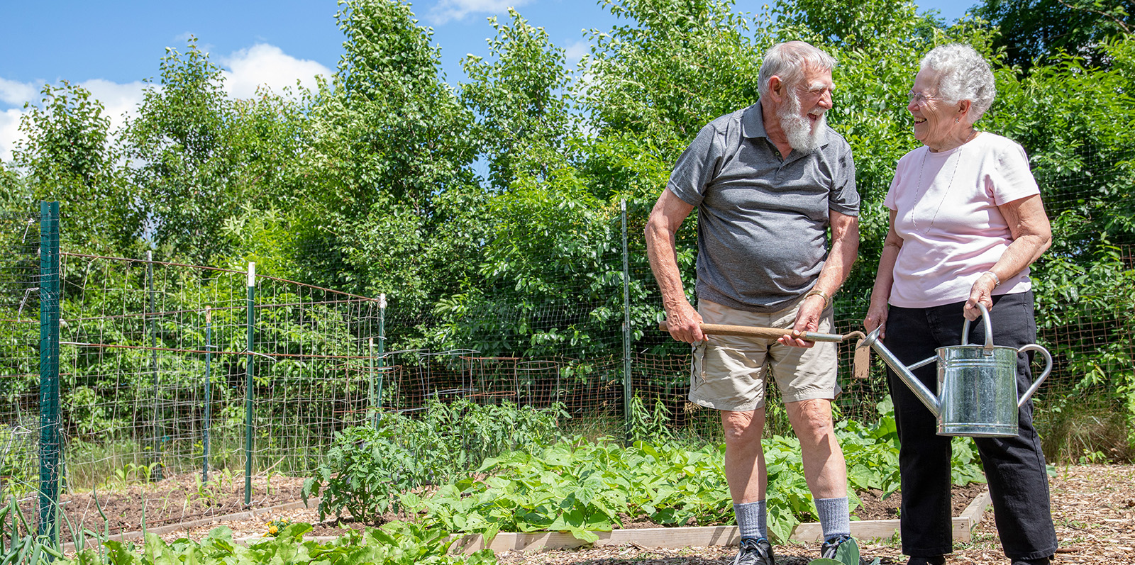 couple gardening