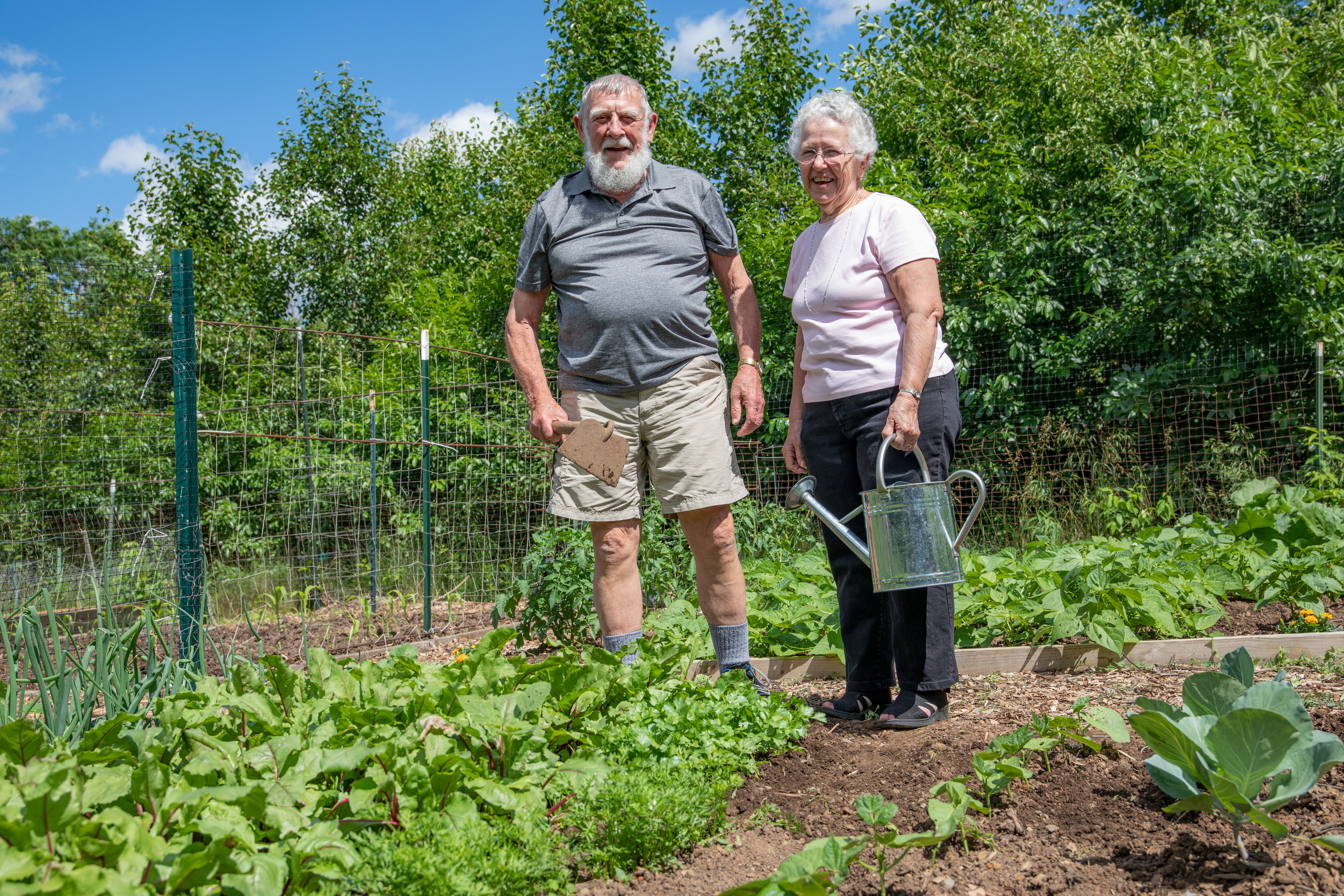 Community gardens within walking distance